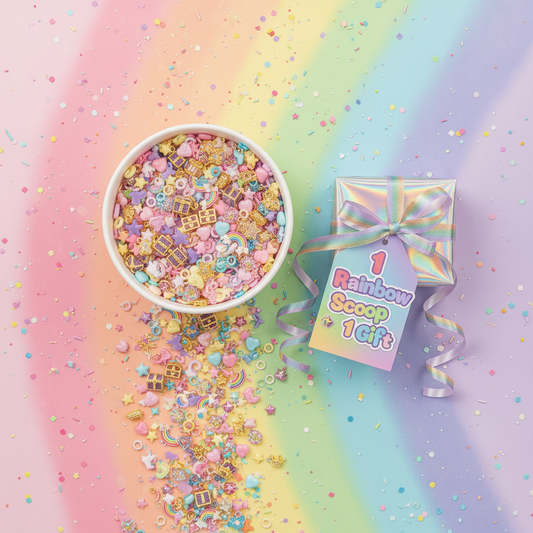 1 Rainbow Scoop + 1 Geschenk ohne Eis