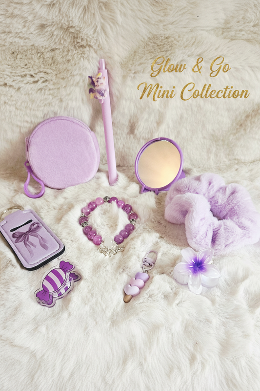 Glow & Go Mini Collection – Lila Edition mit Beauty & Schmuck Accessoires